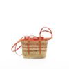 NATURAL - ORANGE HDL - ORANGE COTTON T POUCH