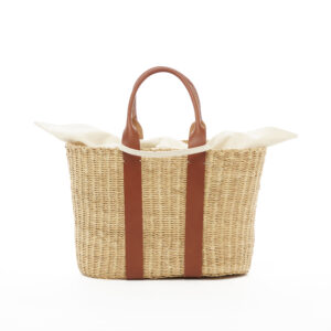 TAN HDL - ECRU COTTON T POUCH