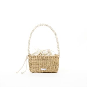 NATURAL - ECRU HDL - ECRU COTTON B POUCH