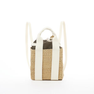 NATURAL - ECRU HDL - KAKI LINEN POUCH