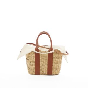 TAN HDL - ECRU COTTON T POUCH