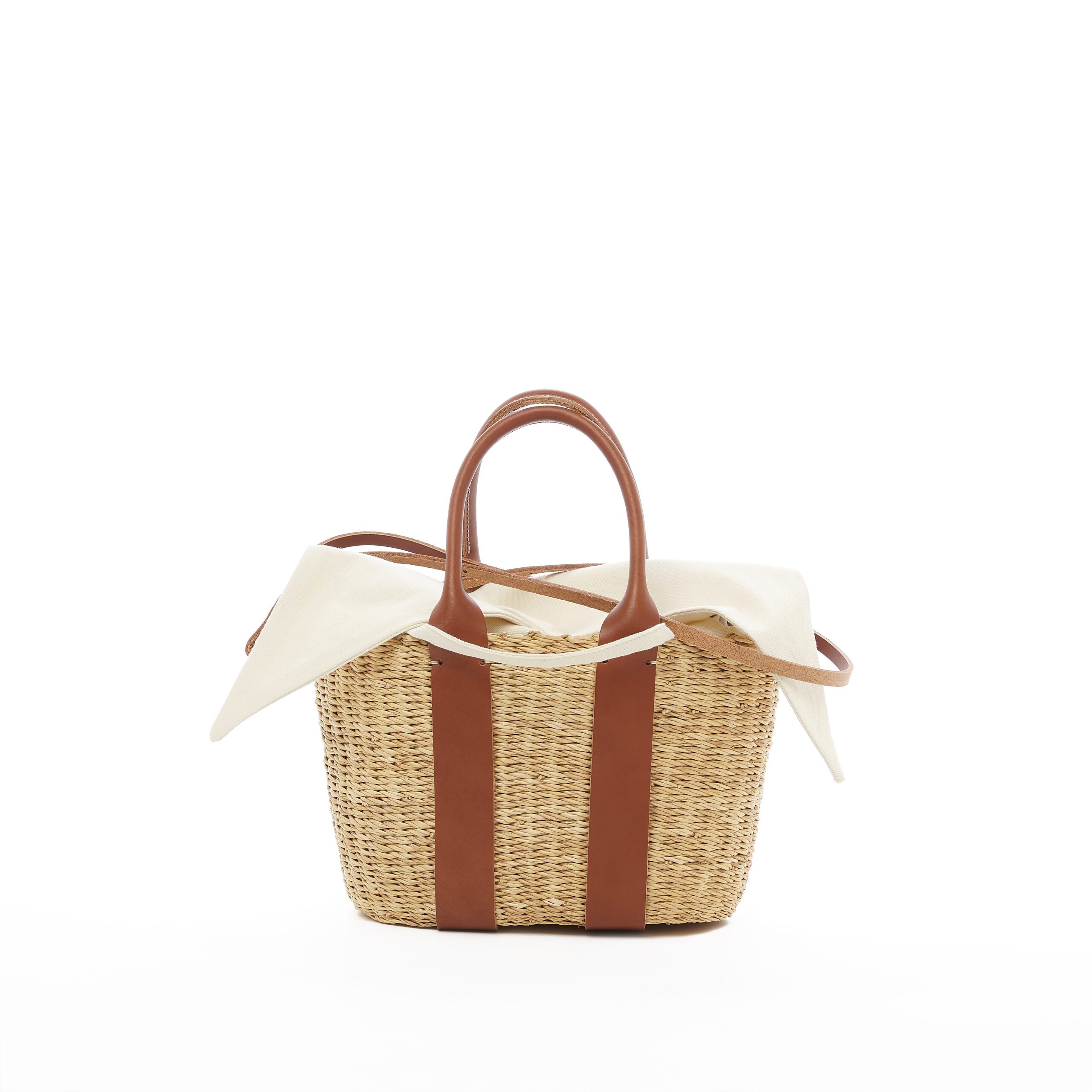 MUUN/MINI CABA P HDL/COTTON ムーニュ MINI-CABA-P-LTR-NATURAL-x-TAN-