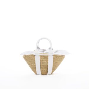WHITE HDL - WHITE COTTON T POUCH