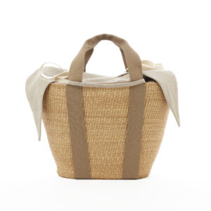 NATURAL - BEIGE HDL - NATURAL LINEN T POUCH