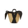 NATUREL - POIGNEES NOIRES - POCHE COTON T NOIRE