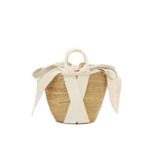 NATURAL - ECRU HDL - ECRU COTTON T POUCH