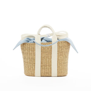 NATURAL - ECRU HDL - LIGHT BLUE DENIM T POUCH