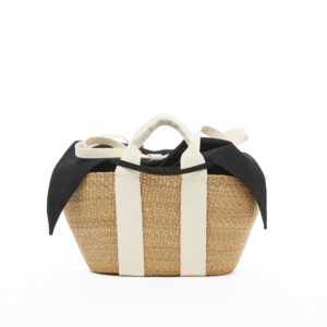 NATURAL - ECRU HDL - BLACK DENIM T POUCH