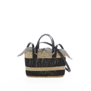 NATUREL X NOIR - POIGNEES NOIRES - POCHE COTON T DELFT
