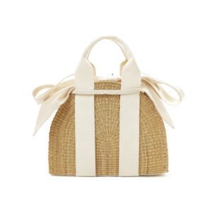 NATURAL - ECRU HDL - ECRU COTTON T POUCH
