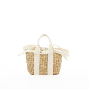 NATURAL - ECRU HDL - ECRU COTTON T POUCH