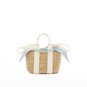 NATURAL - ECRU HDL - LIGHT BLUE DENIM T POUCH