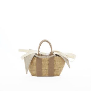 NATURAL - BEIGE HDL - NATURAL LINEN T POUCH