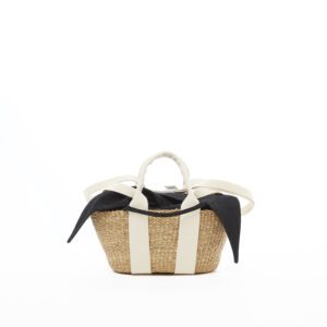 NATURAL - ECRU HDL - BLACK DENIM T POUCH