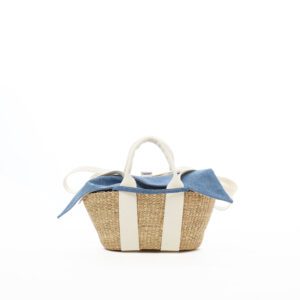 NATURAL - ECRU HDL - BLUE DENIM T POUCH