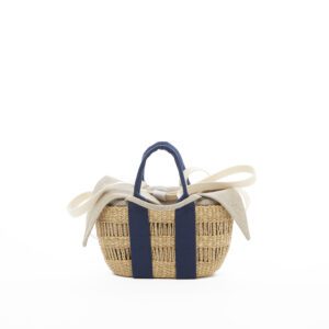 NATUREL - POIGNEES BLEUES - POCHE LIN T NATURELLE
