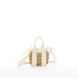 NATURAL - ECRU HDL - ECRU COTTON T POUCH