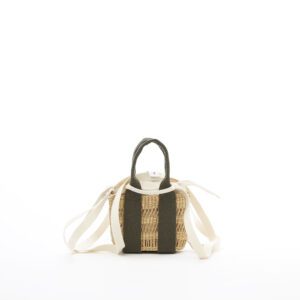 NATURAL - KAKI HDL - ECRU COTTON T POUCH