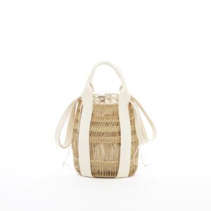NATURAL - ECRU HDL - ECRU COTTON B POUCH