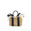 POIGNEES NOIRES - POCHE COTON T ECRUE