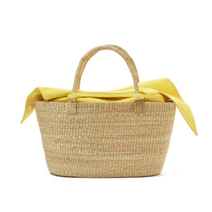 NATURAL - NATURAL HDL - YELLOW COTTON T POUCH