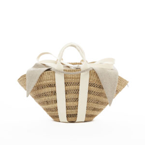 NATURAL - ECRU HDL - NATURAL LINEN T POUCH