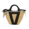NATUREL - POIGNEES NOIRES - POCHE COTON T DELFT