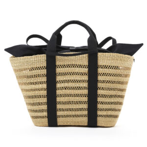 BLACK HDL - BLACK COTTON T POUCH