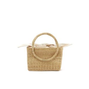 NATURAL - NATURAL HDL - ECRU COTTON T POUCH