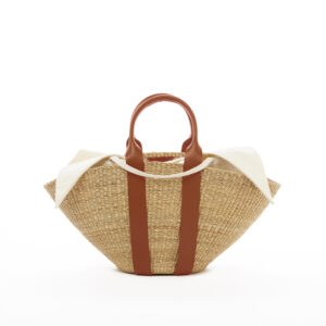 TAN HDL - ECRU COTTON T POUCH