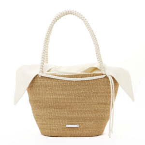 NATURAL - ECRU HDL - ECRU COTTON T POUCH