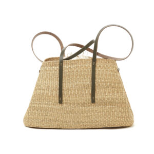 NATURAL - KAKI HDL - ECRU COTTON B POUCH