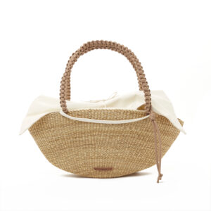 NATURAL - CAMEL HDL - ECRU COTTON OZ POUCH