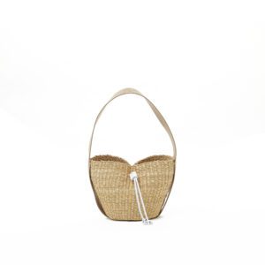 NATURAL - BEIGE HDL - ECRU COTTON B POUCH
