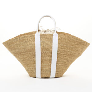 WHITE HDL - ECRU COTTON B POUCH