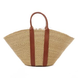 TAN HDL - ECRU COTTON B POUCH