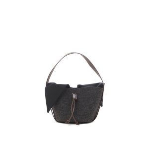 DARK BROWN - BROWN HDL - BLACK COTON T POUCH