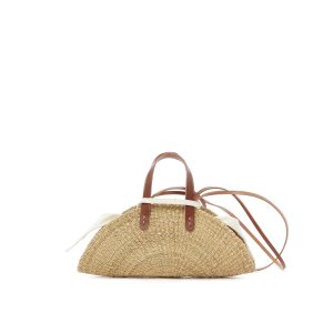 TAN HDL - ECRU COTTON T POUCH