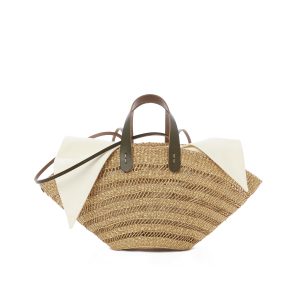 KAKI HDL - ECRU COTTON T POUCH