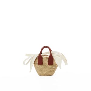 RUST HDL - ECRU COTTON T POUCH