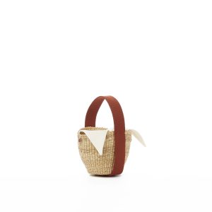 RUST HDL - ECRU COTTON T POUCH