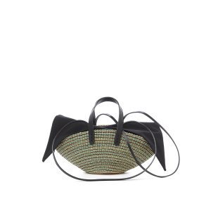 TURQUOISE - BLACK HDL - BLACK COTTON T POUCH