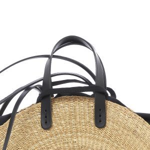 BLACK HDL - BLACK COTTON T POUCH